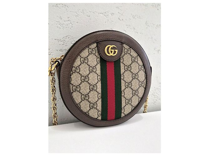 Gucci Mini borsa a tracolla Ophidia GG Round Multicolore - vista 5