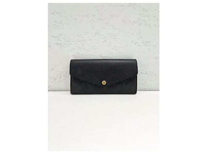 Louis Vuitton Carteira longa Sarah Monogram Empreinte preta Multicor - vista 2