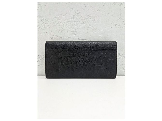 Louis Vuitton Carteira longa Sarah Monogram Empreinte preta Multicor - vista 6