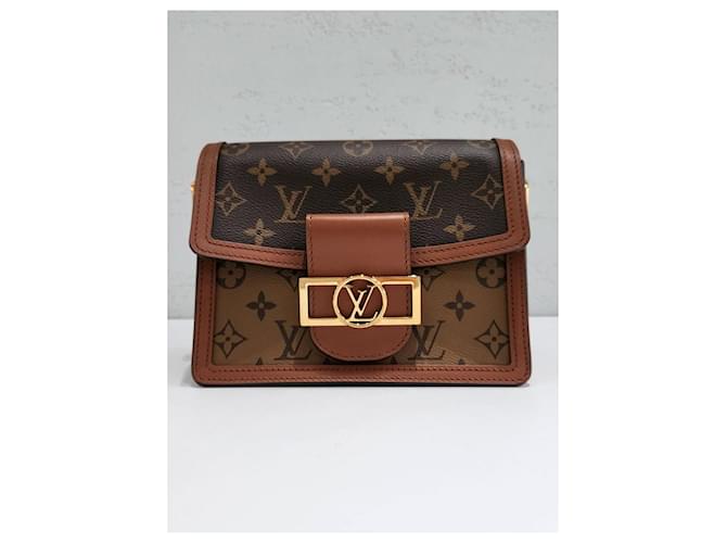 Louis Vuitton Mini borsa a tracolla Dauphine Monogram Argento - vista 3