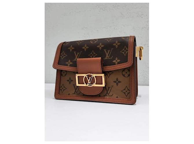 Louis Vuitton Mini borsa a tracolla Dauphine Monogram Argento - vista 5