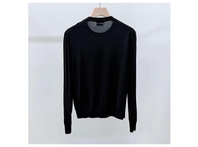Tom Ford Wool Crewneck Knit Black - view 4
