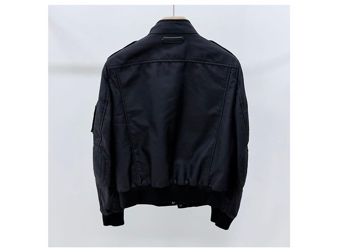 Tom Ford Giacca Blouson in Cotone Blu Navy Scuro - vista 4