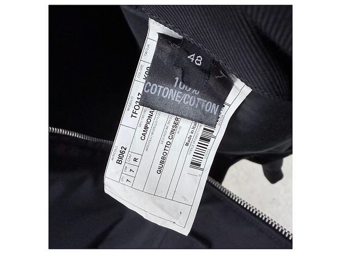 Tom Ford Giacca Blouson in Cotone Blu Navy Scuro - vista 6