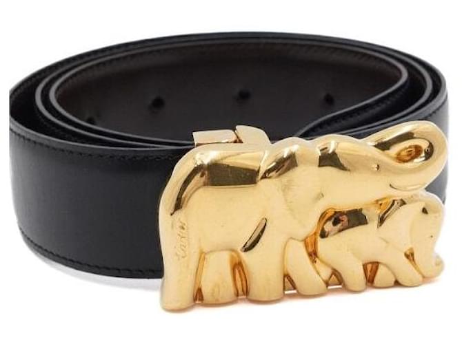 Cartier Damen-Gürtel mit Schnalle Schwarz - Ansicht 3