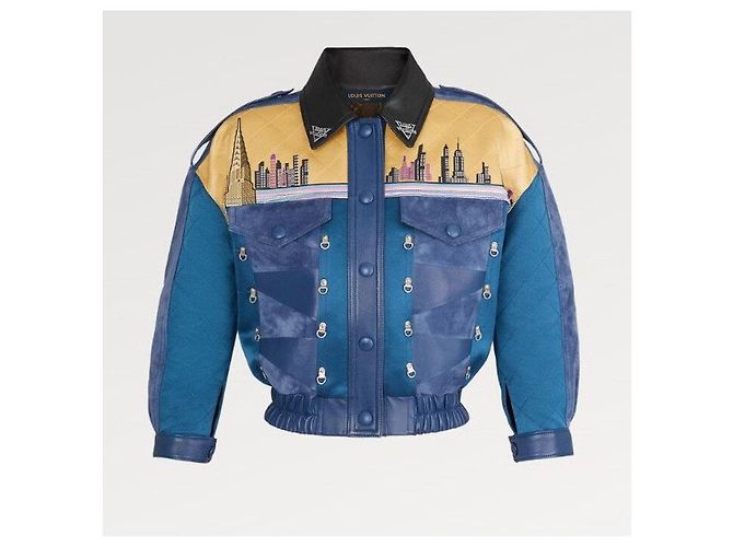 Louis Vuitton Jaqueta acolchoada bimaterial estampada para mulher - vista 7