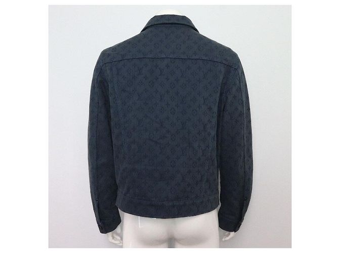 Louis Vuitton Giacca in denim da uomo Blue Monogram - vista 4