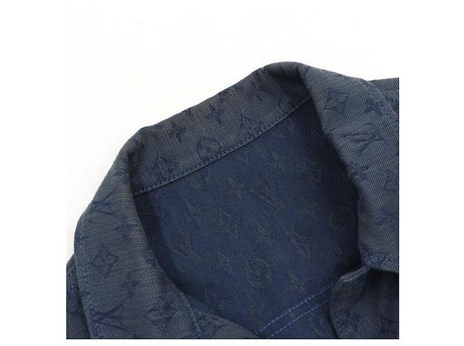 Louis Vuitton Giacca in denim da uomo Blue Monogram - vista 5