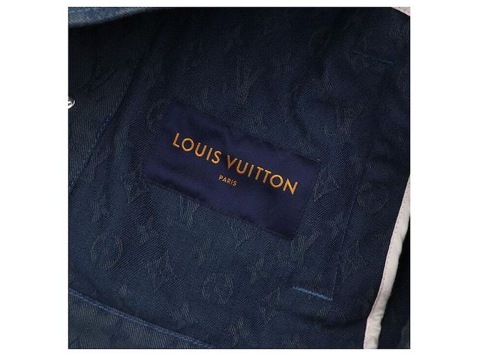 Louis Vuitton Giacca in denim da uomo Blue Monogram - vista 6