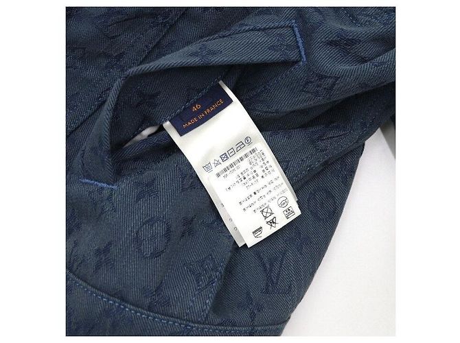 Louis Vuitton Giacca in denim da uomo Blue Monogram - vista 7