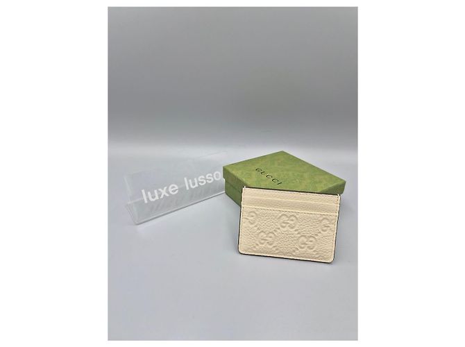 Gucci GG Logo Card Case White - view 8