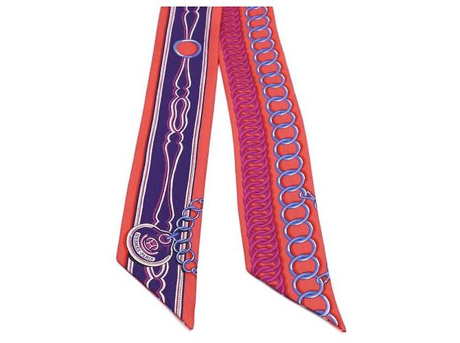 Hermès Seiden-Twilly-Schal Mehrfarben - Ansicht 2