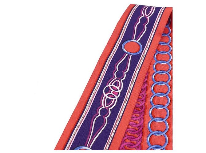 Hermès Seiden-Twilly-Schal Mehrfarben - Ansicht 3
