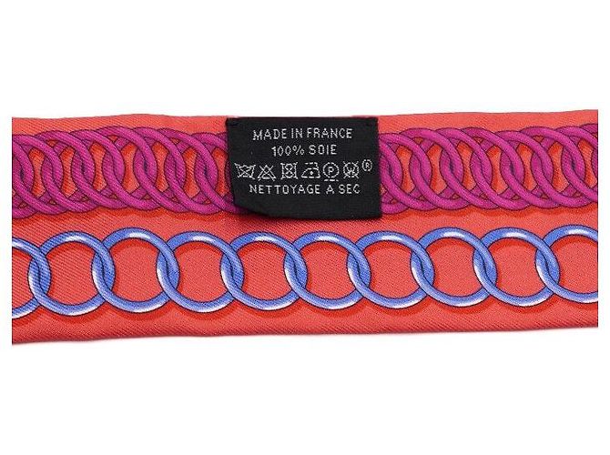 Hermès Seiden-Twilly-Schal Mehrfarben - Ansicht 6