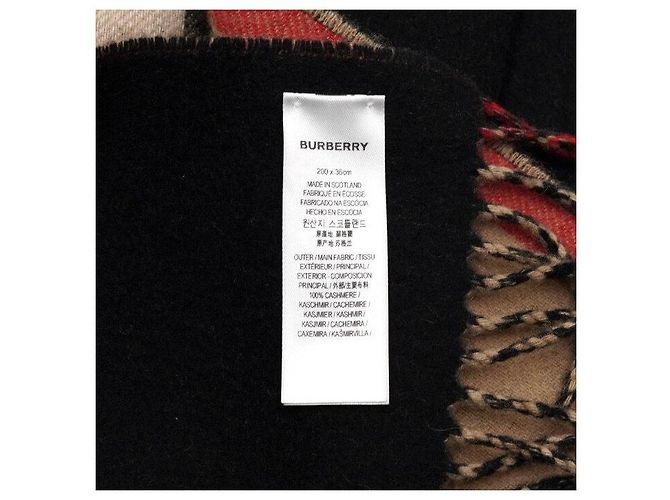 Burberry Karo-Kaschmir-Schal Mehrfarben - Ansicht 6