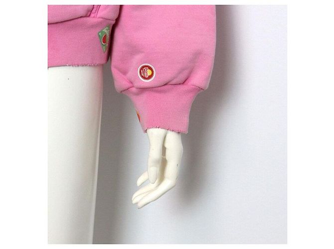 Balenciaga Chaqueta con capucha con cremallera de algodón para mujer Rosa - vista 3