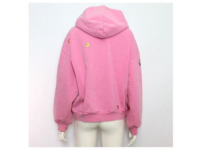 Balenciaga Chaqueta con capucha con cremallera de algodón para mujer Rosa - vista 4
