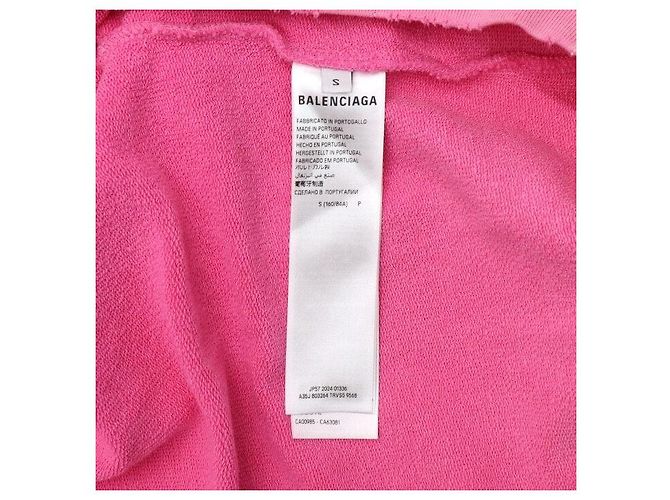 Balenciaga Chaqueta con capucha con cremallera de algodón para mujer Rosa - vista 6