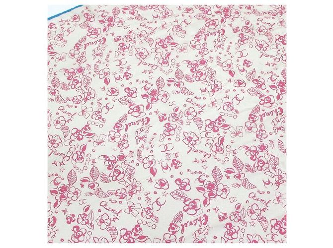 Chanel Lenço de seda Camellia Multi Printing - vista 5