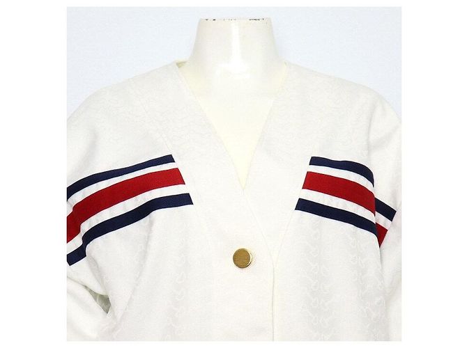 Gucci Giacca in jersey tecnico da donna bianca con Interlocking Web - vista 2
