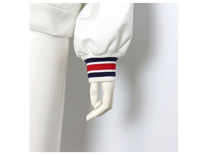 Gucci Giacca in jersey tecnico da donna bianca con Interlocking Web - vista 3