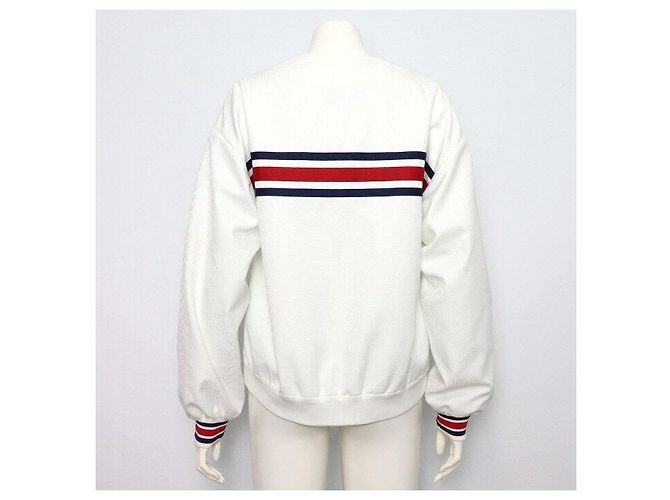 Gucci Giacca in jersey tecnico da donna bianca con Interlocking Web - vista 4