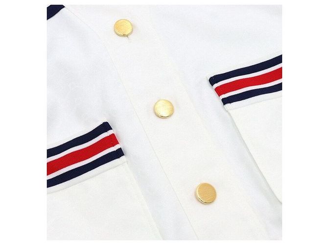 Gucci Giacca in jersey tecnico da donna bianca con Interlocking Web - vista 6