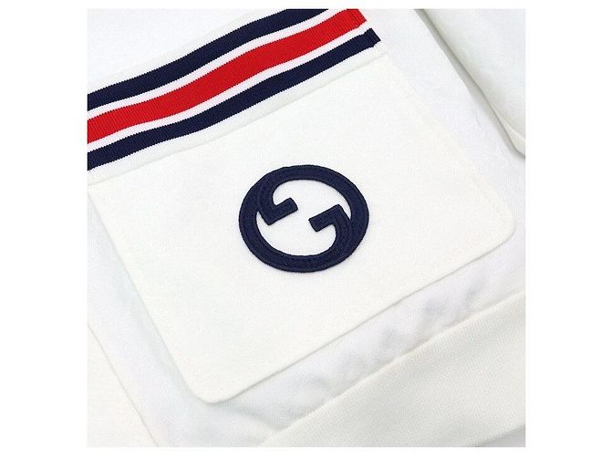 Gucci Giacca in jersey tecnico da donna bianca con Interlocking Web - vista 7