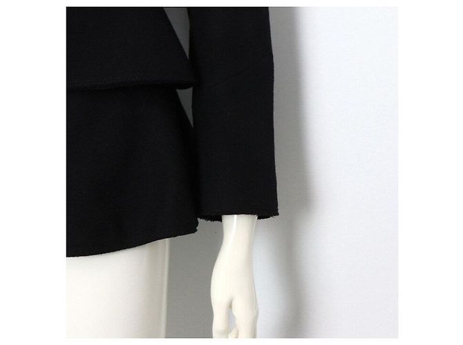 Burberry Black Wool Coat Blazer Women's Jacket - view 3