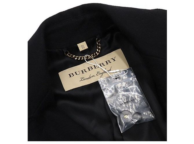 Burberry Black Wool Coat Blazer Women's Jacket - view 5