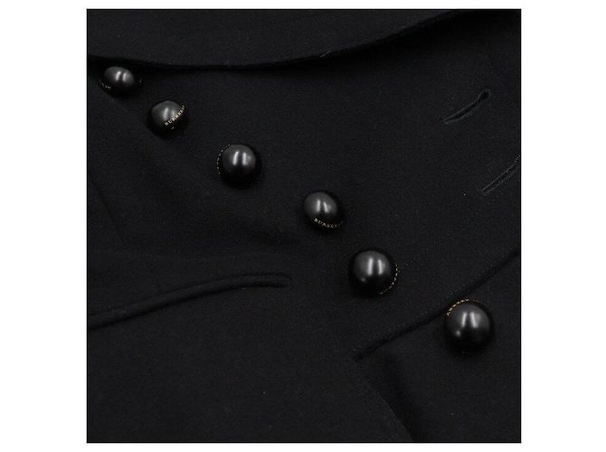 Burberry Black Wool Coat Blazer Women's Jacket - view 7