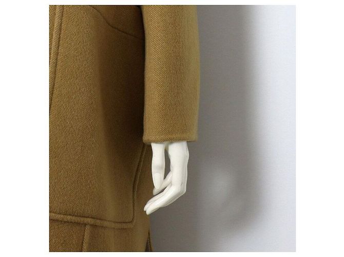 Hermès Abrigo de cachemira de dos bolsillos para mujer Naranja - vista 3