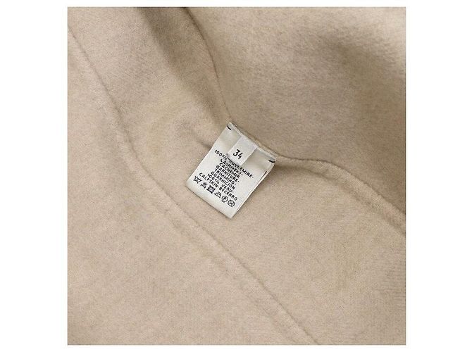 Hermès Abrigo de cachemira de dos bolsillos para mujer Naranja - vista 7