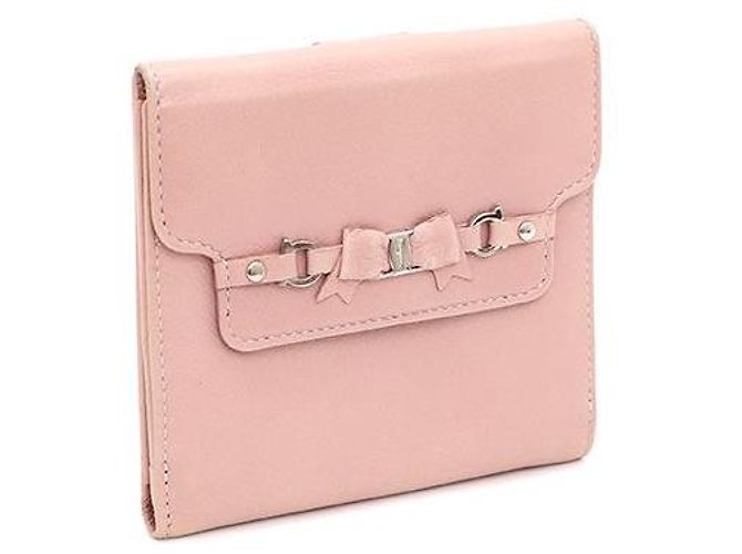 Salvatore Ferragamo Cartera compacta Vara rosa - vista 2