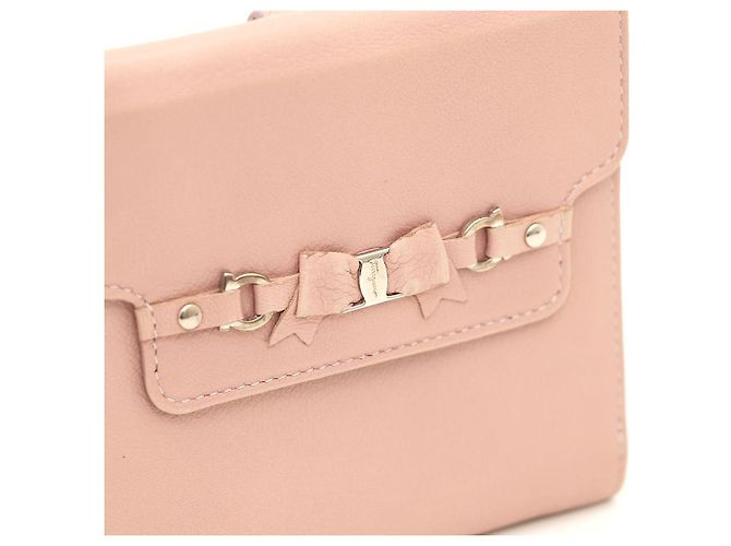 Salvatore Ferragamo Cartera compacta Vara rosa - vista 5