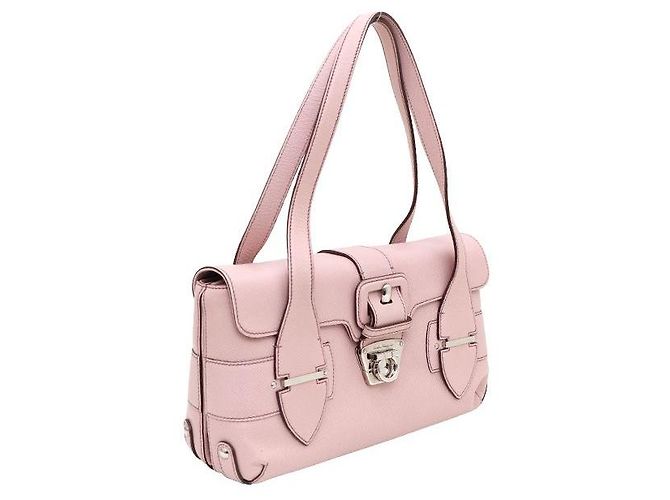 Salvatore Ferragamo Borsa Tote e Borsa a Spalla Gancini Lock Rosa - vista 2