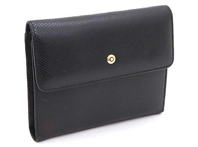 Montblanc Gold Logo Folder Wallet Black - view 2