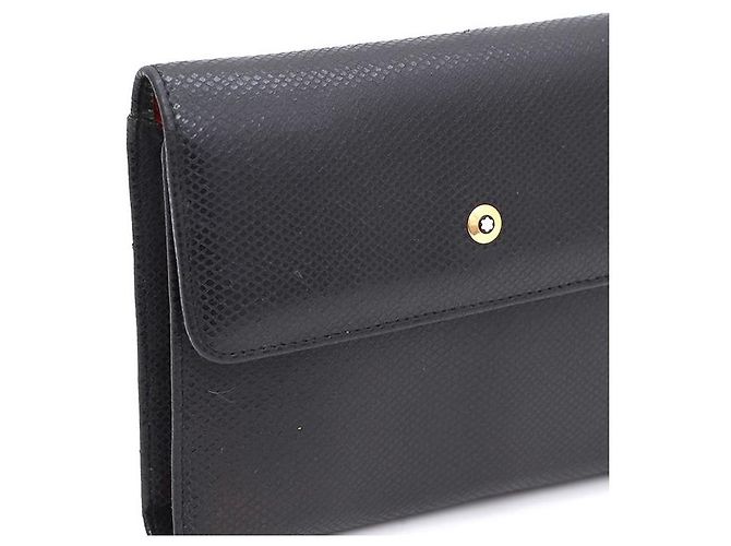 Montblanc Gold Logo Folder Wallet Black - view 4