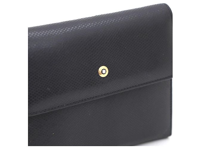 Montblanc Gold Logo Folder Wallet Black - view 5