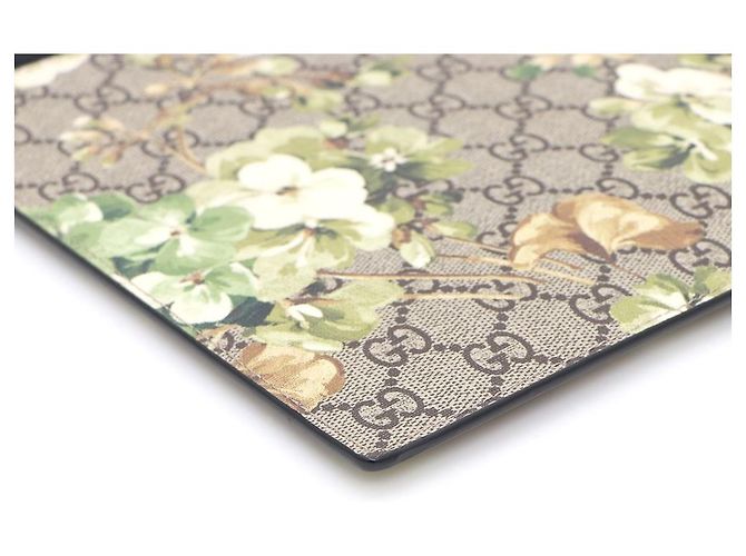 Gucci Clutch Media GG Supreme Bloom Marrone - vista 5
