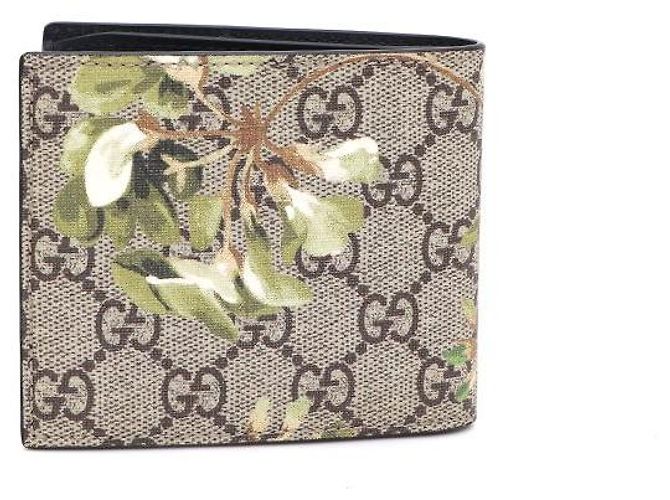 Gucci Portafoglio in tela Supreme con stampa floreale e logo GG - vista 3