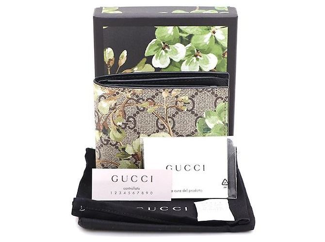 Gucci Portafoglio in tela Supreme con stampa floreale e logo GG - vista 6