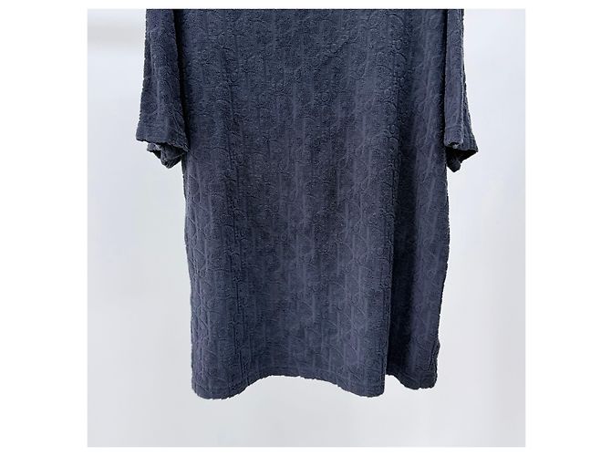 Dior Oblique Terry Baumwoll-T-Shirt Schwarz - Ansicht 3