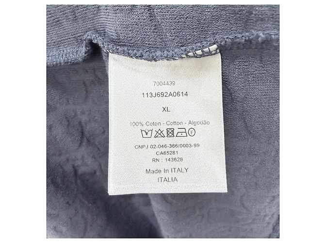 Dior Oblique Terry Baumwoll-T-Shirt Schwarz - Ansicht 6