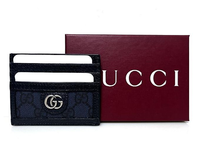 Gucci Ophidia GG Card Case UULBN Blue - view 5