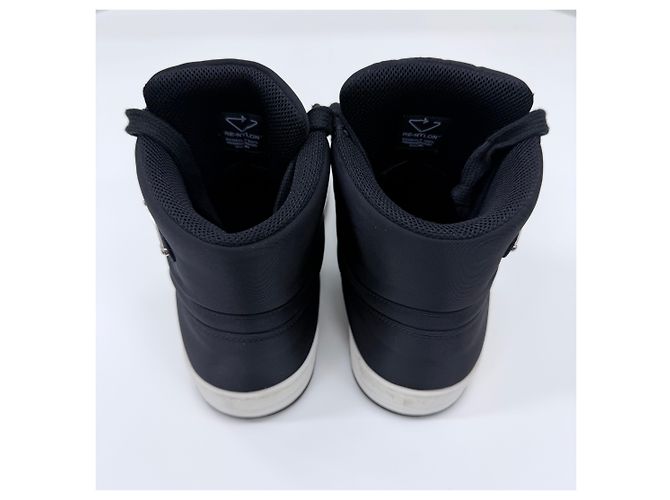 Prada Sneakers high-top in gabardine di nylon nero - vista 7