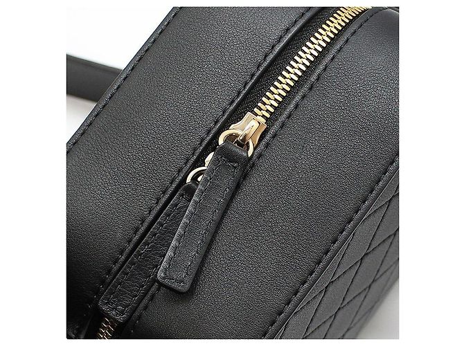 Vanity Chanel Borsa porta cosmetici con manico superiore e tracolla nera Nero - vista 7