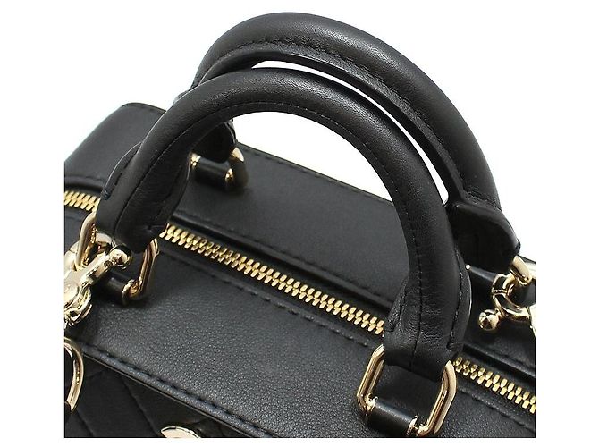 Vanity Chanel Borsa porta cosmetici con manico superiore e tracolla nera Nero - vista 9