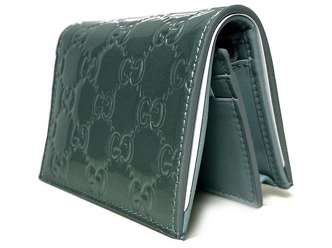 Gucci Kleiner Geldbeutel mit GG-Emblem Grün - Ansicht 5