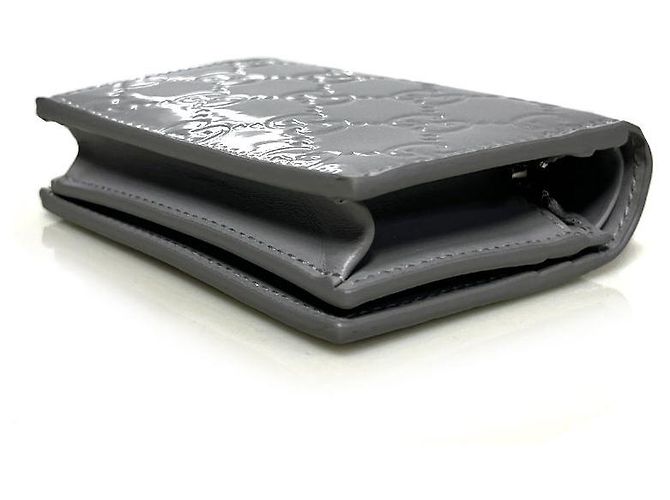 Gucci Kleiner Geldbeutel GG Emblem Silber - Ansicht 3